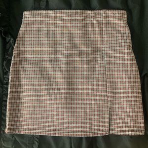 plaid skirt